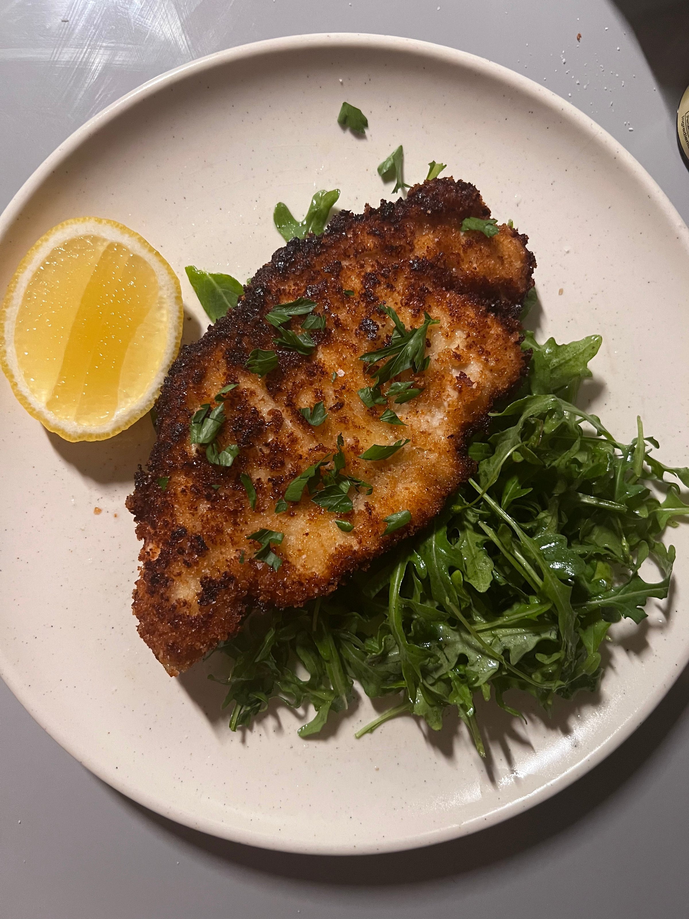Mustard-Yogurt Chicken Schnitzel