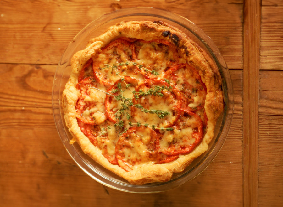 Classic French Tomato Mustard Tart