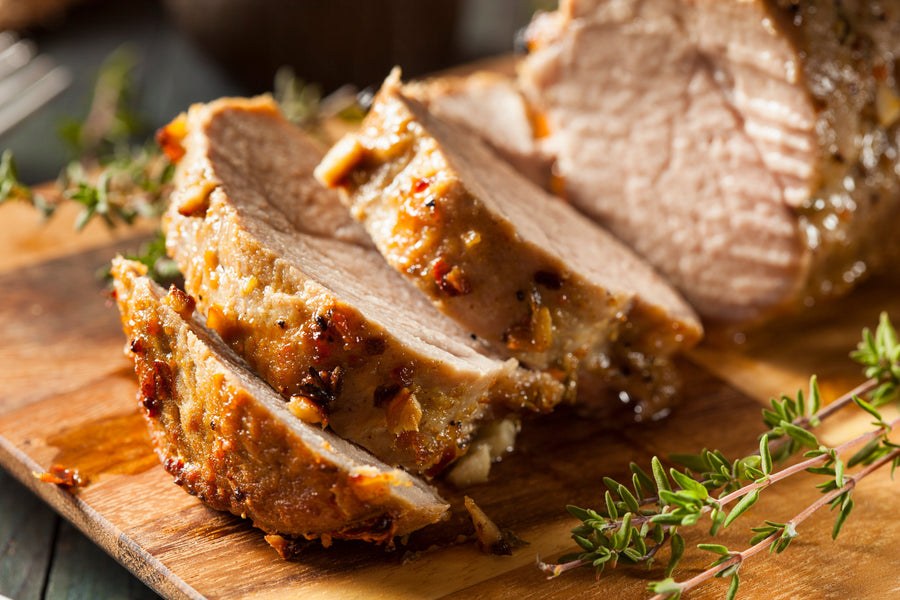 Honey Mustard Garlic Roasted Pork Tenderloin