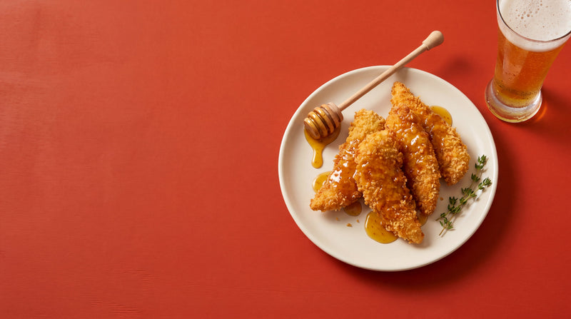 Hot Honey-Mustard Chicken Tenders with Eastaboga Bee Company