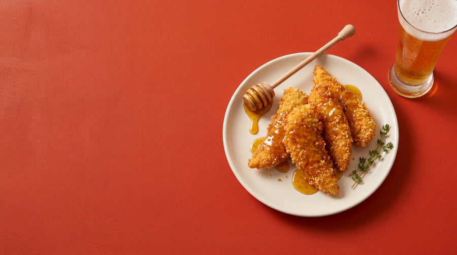 Hot Honey-Mustard Chicken Tenders with Eastaboga Bee Company